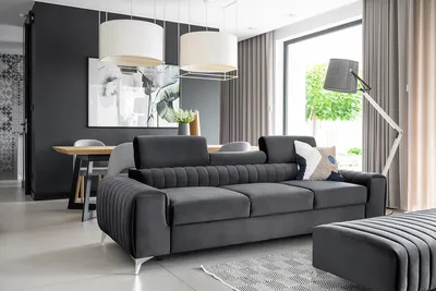 Sofa rozkładana 3-osobowa LAURENCE - tkanina Nube 06