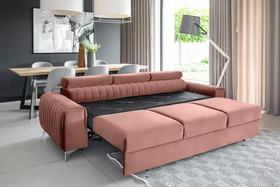 Sofa rozkładana 3-osobowa LAURENCE - tkanina Nube 24