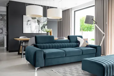 Sofa rozkładana 3-osobowa LAURENCE - tkanina Nube 40