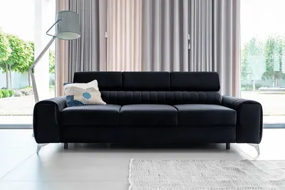 Sofa rozkładana 3-osobowa LAURENCE - tkanina Monolith 79