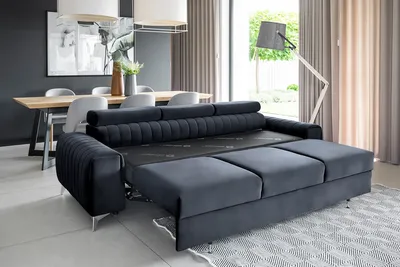 Sofa rozkładana 3-osobowa LAURENCE - tkanina Monolith 79