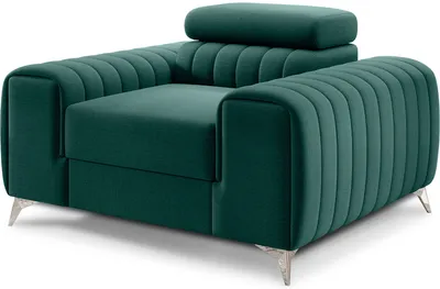 Fotel welurowy LAURENCE - tkanina Nube 35