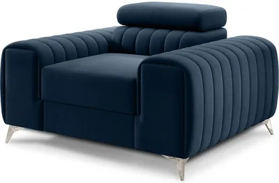 Fotel welurowy LAURENCE - tkanina Nube 40