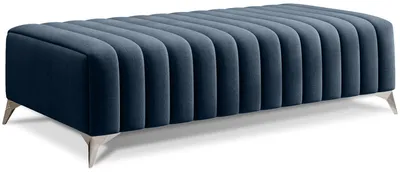 Pufa welurowa LAURENCE - tkanina Nube 40