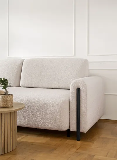 Sofa rozkładana ARCADOVA czarne nogi - tkanina Jaffray 18