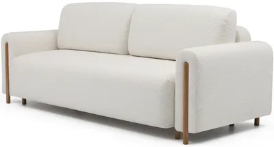 Sofa rozkładana ARCADOVA dębowe nogi - tkanina Jaffray 01
