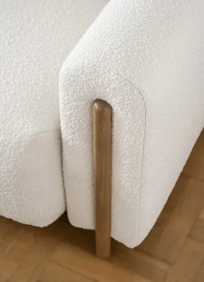 Sofa rozkładana ARCADOVA dębowe nogi - tkanina Jaffray 01