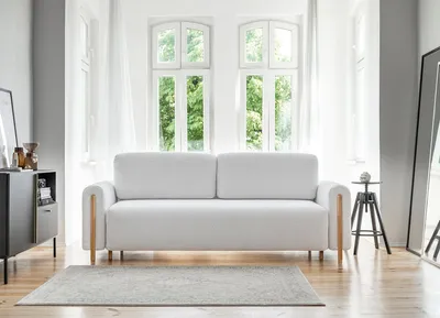 Sofa rozkładana ARCADOVA dębowe nogi - tkanina Royal 03