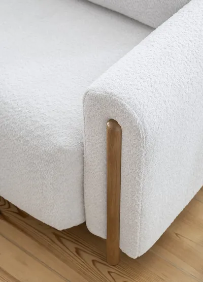 Sofa rozkładana ARCADOVA dębowe nogi - tkanina Royal 03