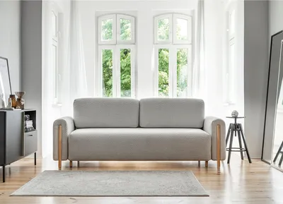 Sofa rozkładana ARCADOVA dębowe nogi - tkanina Royal 04