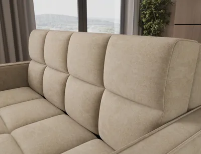 Sofa rozkładana DEVERIO - tkanina Aura 18
