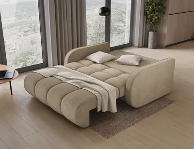 Sofa rozkładana DEVERIO - tkanina Aura 18