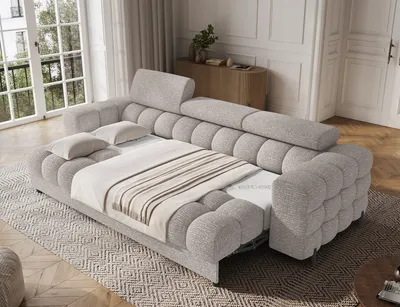 Sofa rozkładana 3-osobowa FESTELLO - tkanina Baffix 03