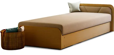Łóżko dziecięce PARYS 80x190 naturalny korpus - tkanina Alova 66