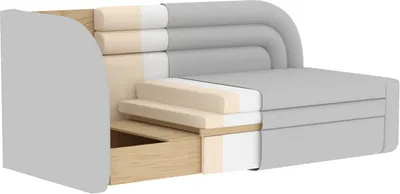 Sofa rozkładana FABILLO - tkanina Touch 100