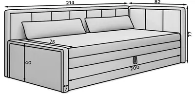 Sofa rozkładana FULGEO - tkanina Royal 01