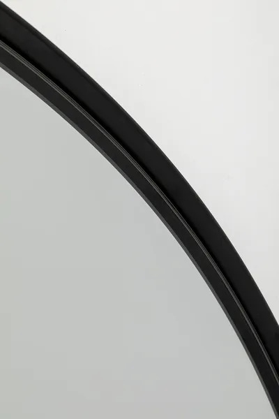 Lustro wiszące okrągłe STARLET 100 cm - czarny