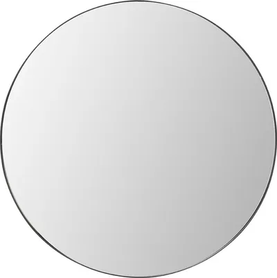 Lustro wiszące okrągłe STARLET 100 cm - czarny