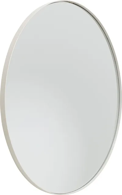 Lustro ścienne okrągłe STARLET 100 cm - szarobeżowy