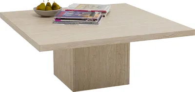 Stolik kawowy TRAVERTINO 100x100 - beżowy