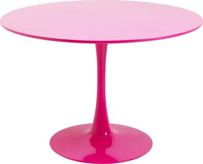 Stół okrągły SCHICKERIA 110 cm - różowy