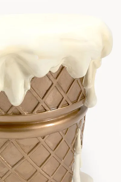 Stołek ICE CREAM VANILLA - beżowy