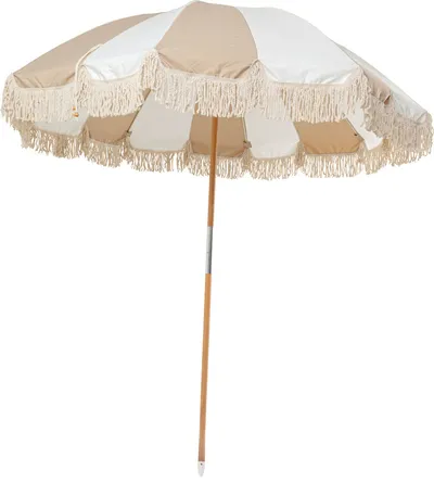 Parasol ogrodowy RETRO STRIPES 220 cm - beżowy