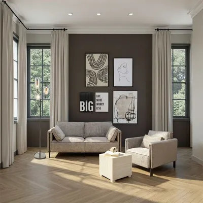 Obraz w ramie DUST GREY 55x75