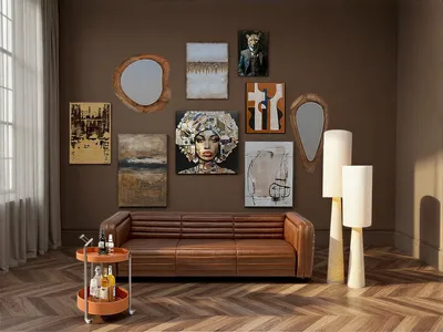 Obraz w ramie DUST GREY 55x75