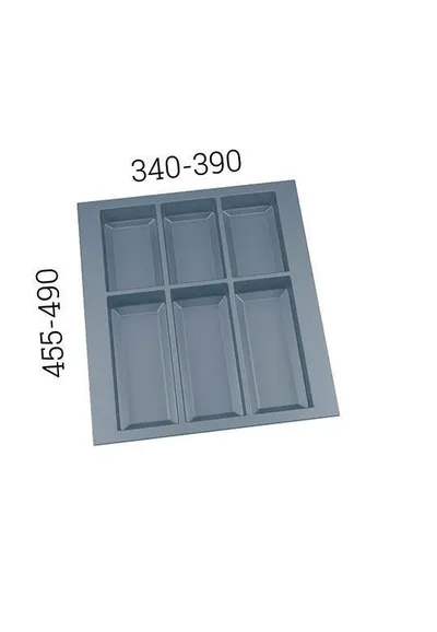Wkład CLASSICO 450/ wymiar 390 x 490/ szary PEKA