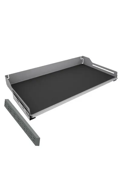 Półka wysuwana EXTENDO Libell 900 z prowadnicami z dwoma listwami/ szara PEKA