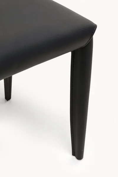 Taboret MONZA ekoskóra - czarny