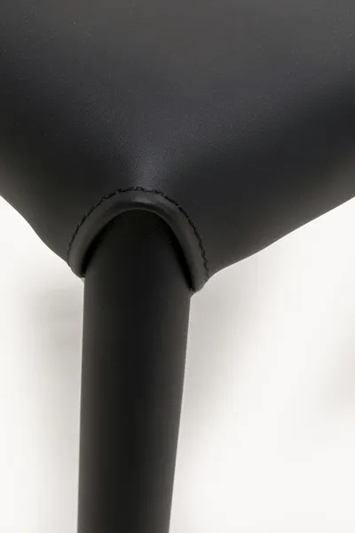 Taboret MONZA ekoskóra - czarny
