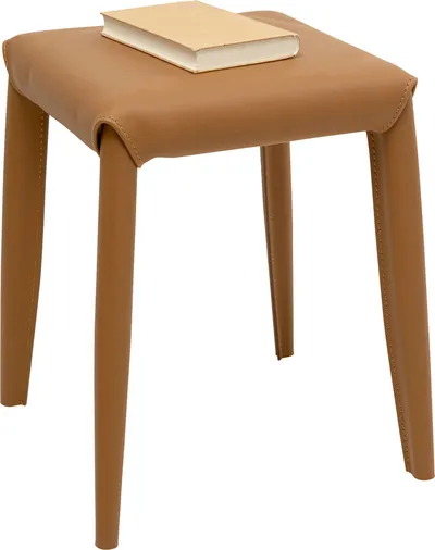 Taboret MONZA ekoskóra - brązowy