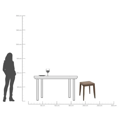 Taboret MONZA ekoskóra - ciemny szary