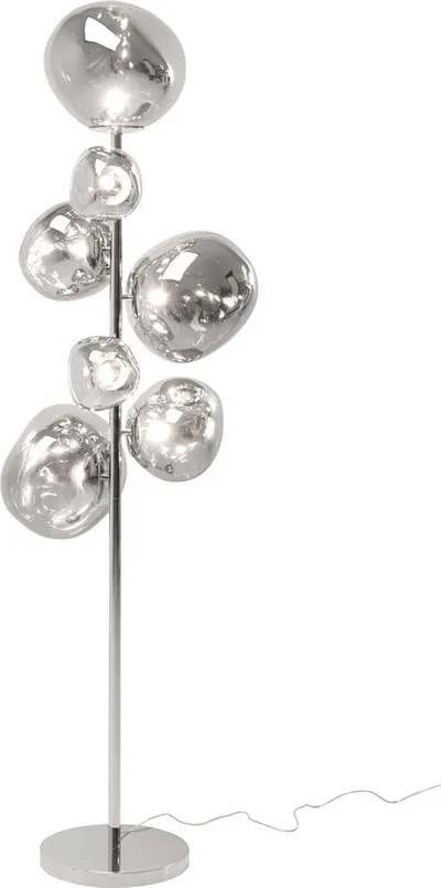 Lampa podłogowa BURBUJA - srebrny