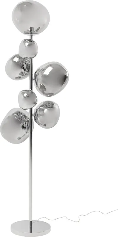 Lampa podłogowa BURBUJA - srebrny