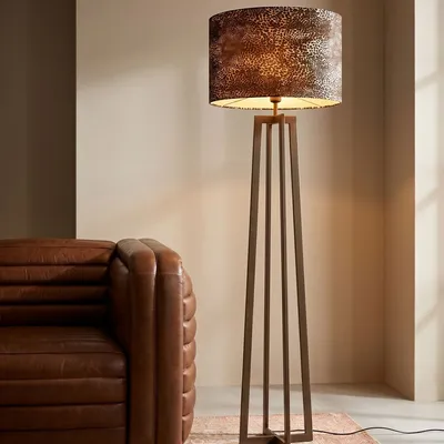 Lampa podłogowa WILDLIFE - brązowy