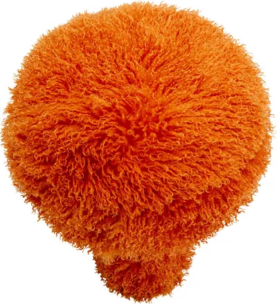 Pufa PLUSHY - pomarańczowy