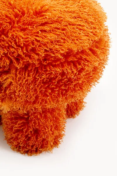 Pufa PLUSHY - pomarańczowy
