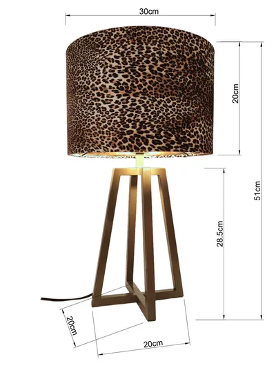 Lampa stołowa WILDLIFE - brązowy