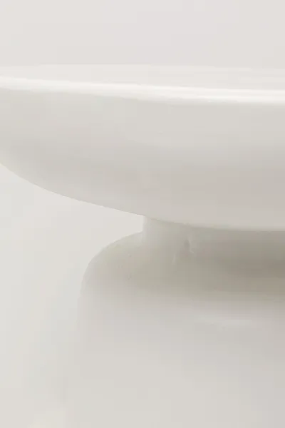 Stolik boczny okrągły PACO 40 cm - biały