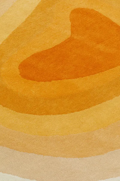 Dywan okrągły AURA CIRCLE 200 cm - pomarańczowy/niebieski