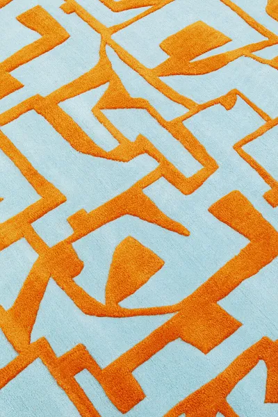 Dywan LABIRINTO 200x300 - niebieski/czerwony