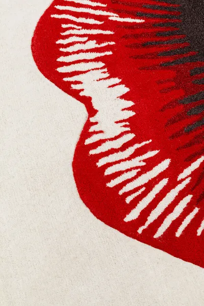 Dywan LIPS 170x240 - biały/czerwony