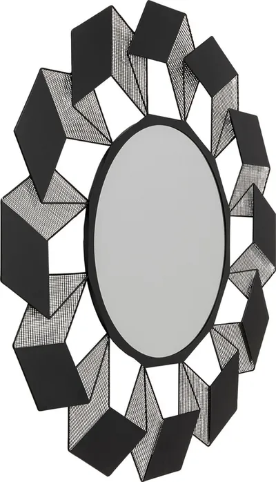Lustro ścienne CUBES 104 cm - czarny
