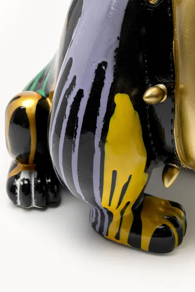 Skarbonka MAD DOG 26 cm - złoty/wielokolorowy