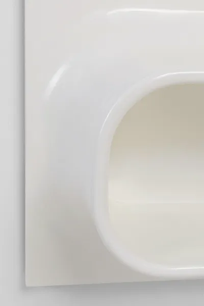 Lustro ścienne z oświetleniem i półką AERO LED 80x141 - biały