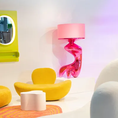 Lampa podłogowa EROSIA - różowy