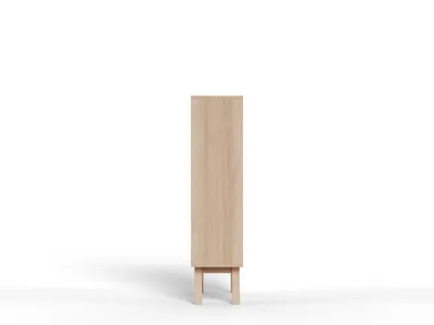 Witryna z szufladami A-LINE 145 cm - dąb bielony